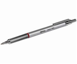 rotring Rapid Pro Ballpoint Pen Chrome with Refill M-Blue