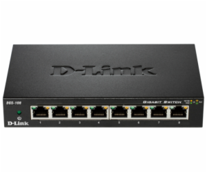 D-Link DGS-108 kovový 8-port 10/100/1000 Switch