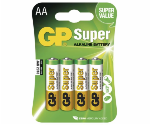 GP alkalická baterie SUPER AA (LR6) 4BL