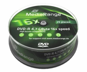 MEDIARANGE DVD-R 4,7GB 16x spindl 10ks