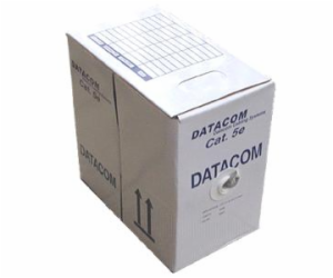 DATACOM kabel licna C5E UTP PVC 305m box šedý