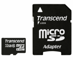 Transcend MicroSDHC karta 32GB + Adapter / Class 10