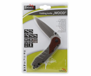 Nůž Cattara WOOD zavírací s pojistkou 21 cm