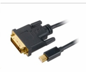 AKASA adaptér Mini DisplayPort na DVI-D,kabel, 1.8m