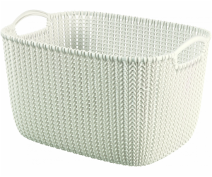 Úložná taška CURVER KNIT, 19 l, bílá, 40×30×23 cm