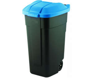 CURVER WASTE BIN BLACK 110L /LID BLUE