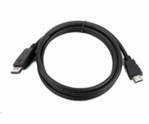 Gembird kabel DisplayPort (M) na HDMI (AM), 1.8 m, černý