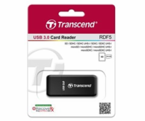 TRANSCEND Card Reader F5, USB 3.0, Black