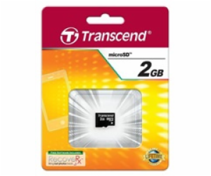 TRANSCEND MicroSD karta 2GB, bez adaptéru