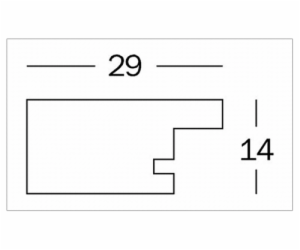 Rámeček Walther Home 30x40 dřevo, černý