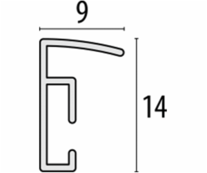 ZEP New Easy stribrna 30x40 plast ram KL5