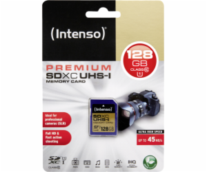 Intenso SDXC Card          128GB Class 10 UHS-I Premium