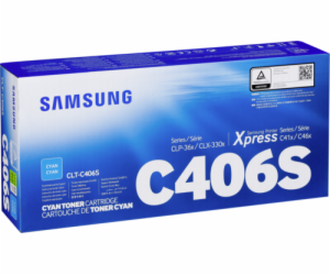 HP - Samsung CLT-C406S Cyan Toner Cartridg (1,000 pages)