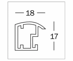 Walther Trendstyle stahl   20x30 plast KP030D