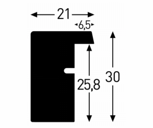 Nielsen Apollon cerny    21x29,7 drevo DIN A4            ...