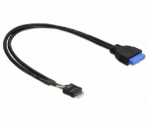 Delock Cable USB 3.0 pin header female > USB 2.0 pin head...