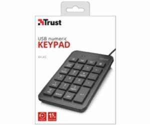 Trust 22221 numerická klávesnice Laptop/PC USB Černá