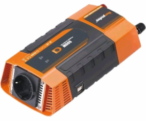 Měnič napětí Carspa PID600 12V/230V+2xUSB 600W, modifikov...