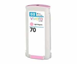 HP 70 Light Magenta DJ Ink Cart, 130 ml, C9455A