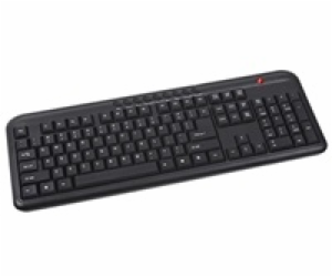 C-TECH klávesnice KB-102M USB, multimediální, slim, black...