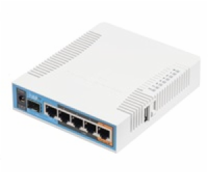 MikroTik hAP ac, 720MHz CPU, 128MB RAM, 5x LAN, 2.4+5GHz,...