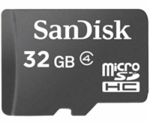 SanDisk MicroSDHC karta 32GB (Class 4) + adaptér