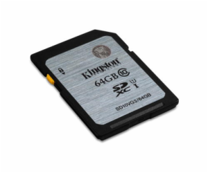 Kingston 64GB SDXC Class10 UHS-I (Read 45MB/s, Write 10MB/s)