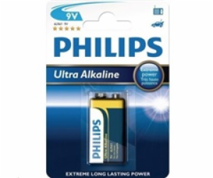 Philips baterie 9V ExtremeLife+, alkalická - 1ks