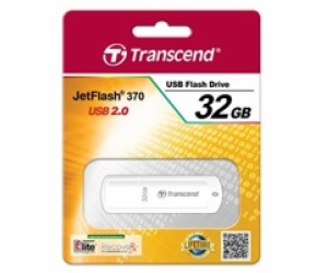 Transcend 32GB JetFlash 370, USB 2.0 flash disk, bílý