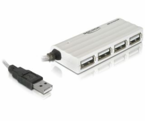 Delock externí slim USB 2.0 hub 4portový