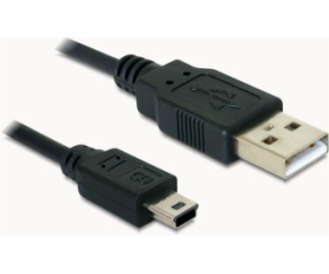 Delock kabel USB 2.0 A-samec > USB mini-B 5-pin samec, 0,...