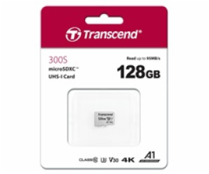 Transcend 128GB microSDXC 300S UHS-I U3 V30 A1 3D TLC (Cl...