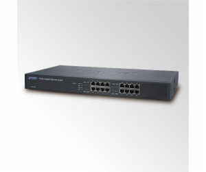 Planet GSW-1601 Switch 16x 10/100/1000, kov, rackmount, f...