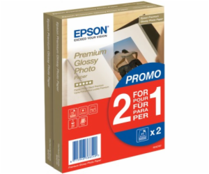 Paper Premium Glossy Photo 10x15 255g/m2 (2x40 sheet) 2 z...