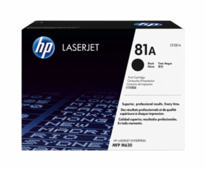 HP 81A Black LJ Toner Cart, CF281A (10,500 pages)