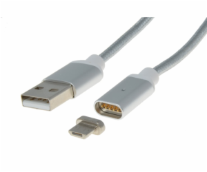 PremiumCord Magnetický micro USB 2.0, A-B nabíjecí a dato...