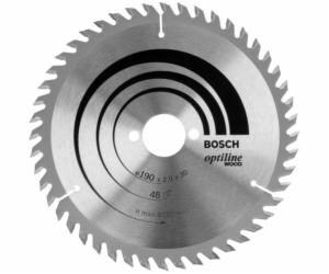 Pilový kotouč Bosch Optiline Wood, O 190mm, 48T