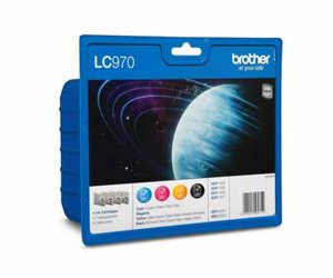 Brother LC-970 sada inkoustů - black, magenta, yellow, cyan