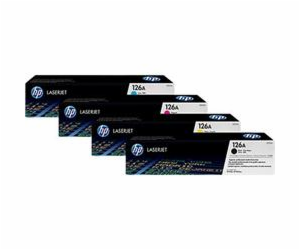 HP 126A CMY 3-pack LJ Toner Cart, CF341A (1,000 / 1,000 /...