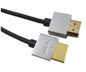 PremiumCord Slim HDMI 2.0 High Speed + Ethernet kabel, zl...