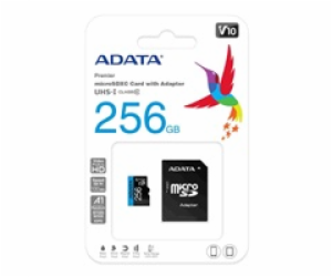 ADATA MicroSDHC karta 256GB UHS-I Class 10, Premier + ada...