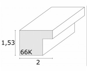 Deknudt S66KF1 P1          20x25 drevo bila s paspartou