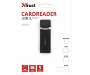 TRUST 21935 čtečka Nanga USB 3.1 Cardreader