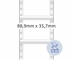 Herma Etikety na čárové kódy, bílé 88,9 x 35,7 mm 4000 ks.