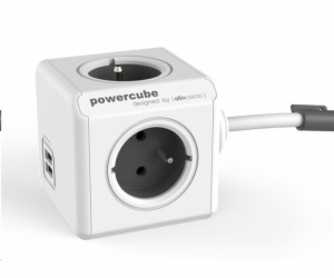 Allocacoc PowerCube Extended USB Grey (1,5m)