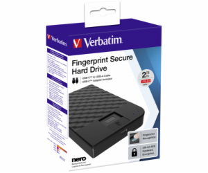 Verbatim Fingerprint Secure  2TB USB 3.1 Gen 1 USB-C 2,5