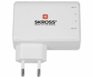 SKROSS Euro USB nabíjecí adaptér, 4800mA, 4x USB výstup