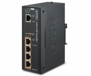 Planet průmyslový PoE/LAN extender, 1xPoE-in, 4xPoE-out 6...