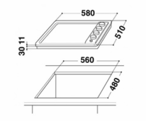 Whirlpool AKM 268/IX Nerezová ocel Vestavěné Plynový 4 zó...