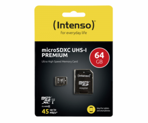 Intenso microSDXC Card      64GB Class 10 UHS-I Premium